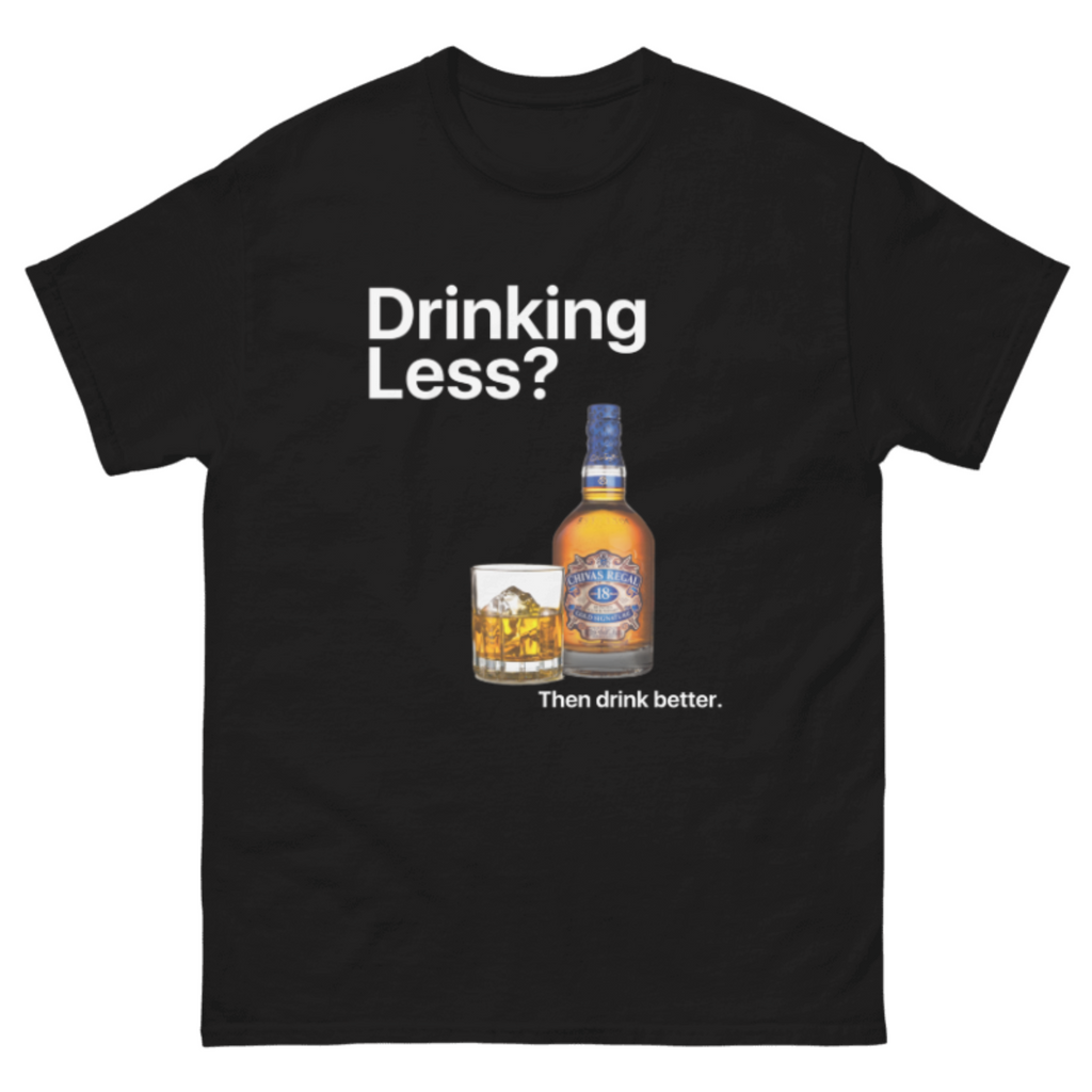 GIU - Drinking Less - B/W Tshirt