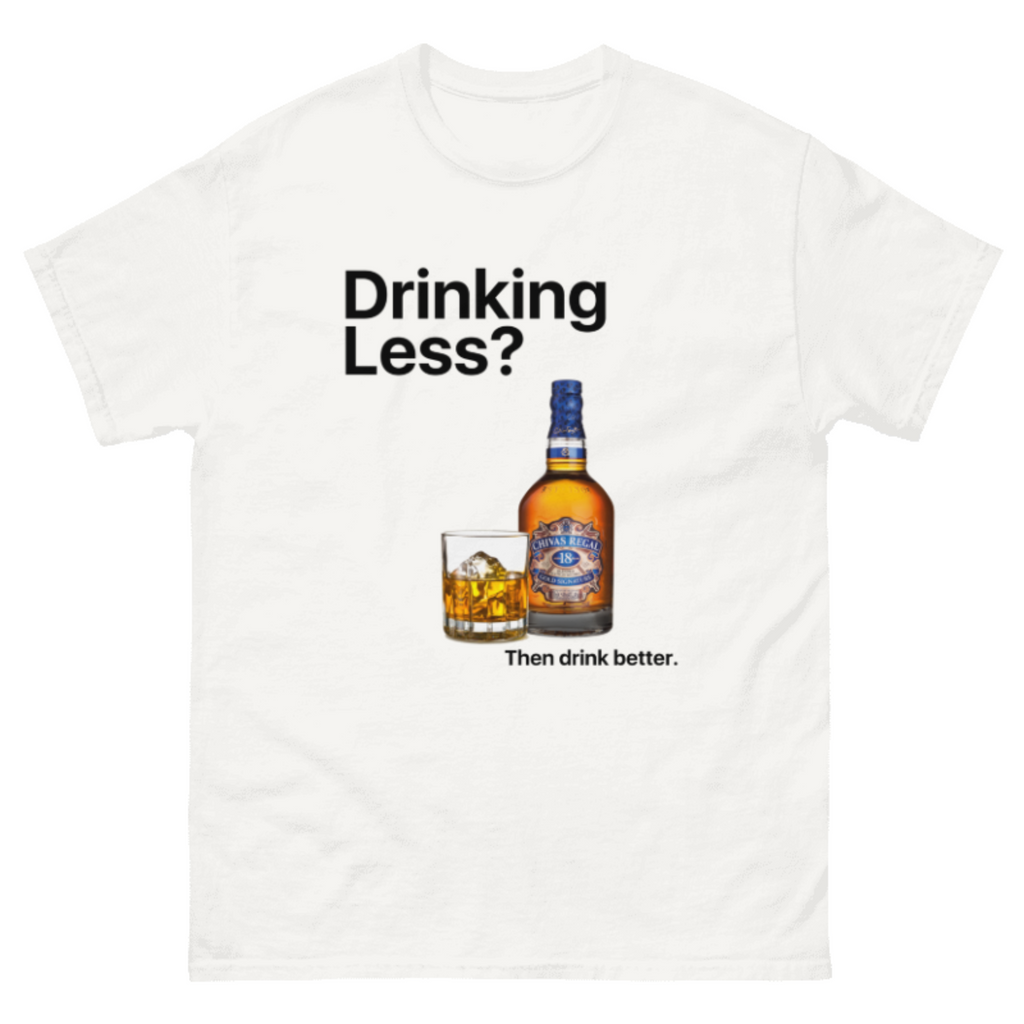 GIU - Drinking Less - B/W Tshirt