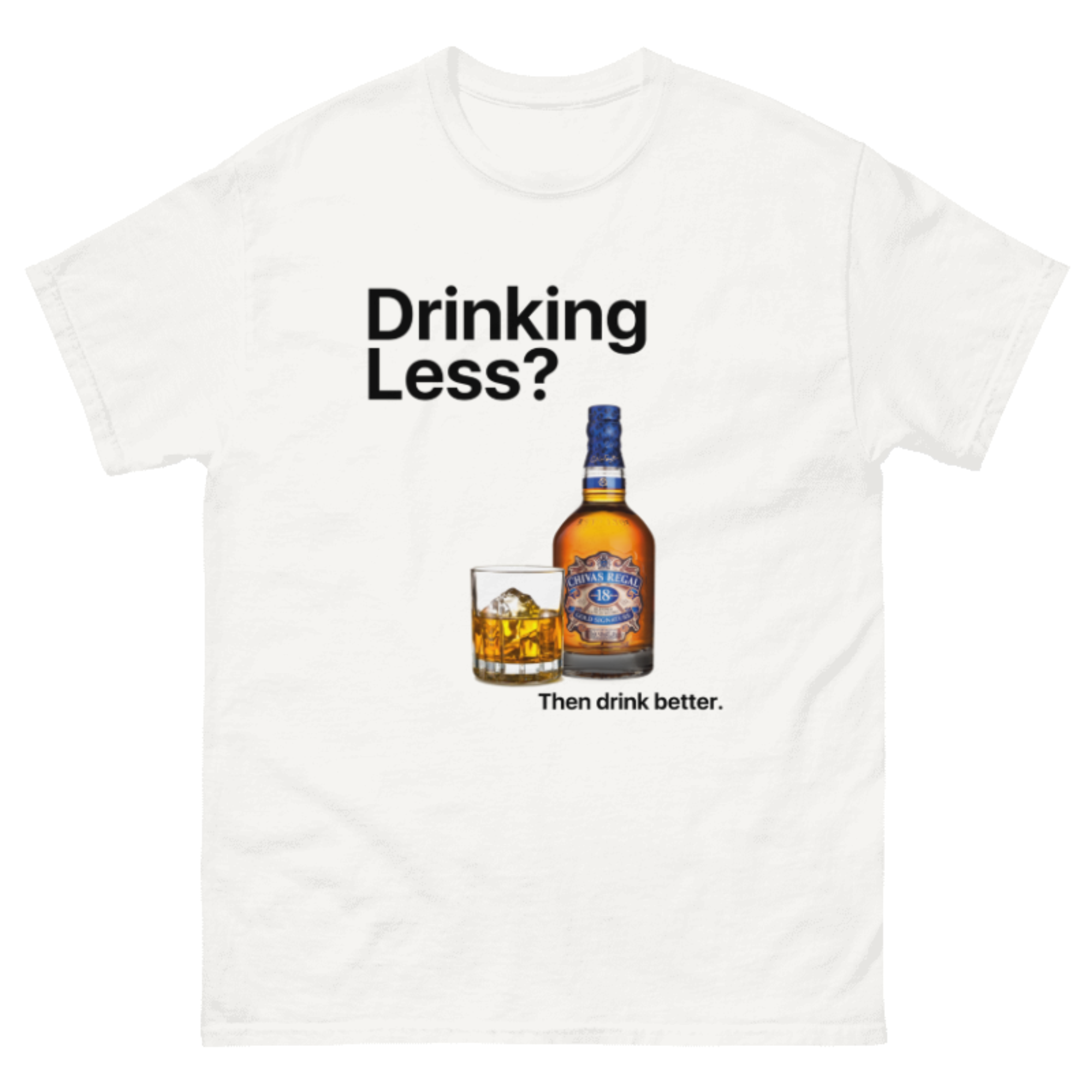 GIU - Drinking Less - B/W Tshirt
