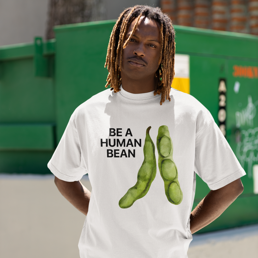 GIU - Be a Human Bean - White Tshirt
