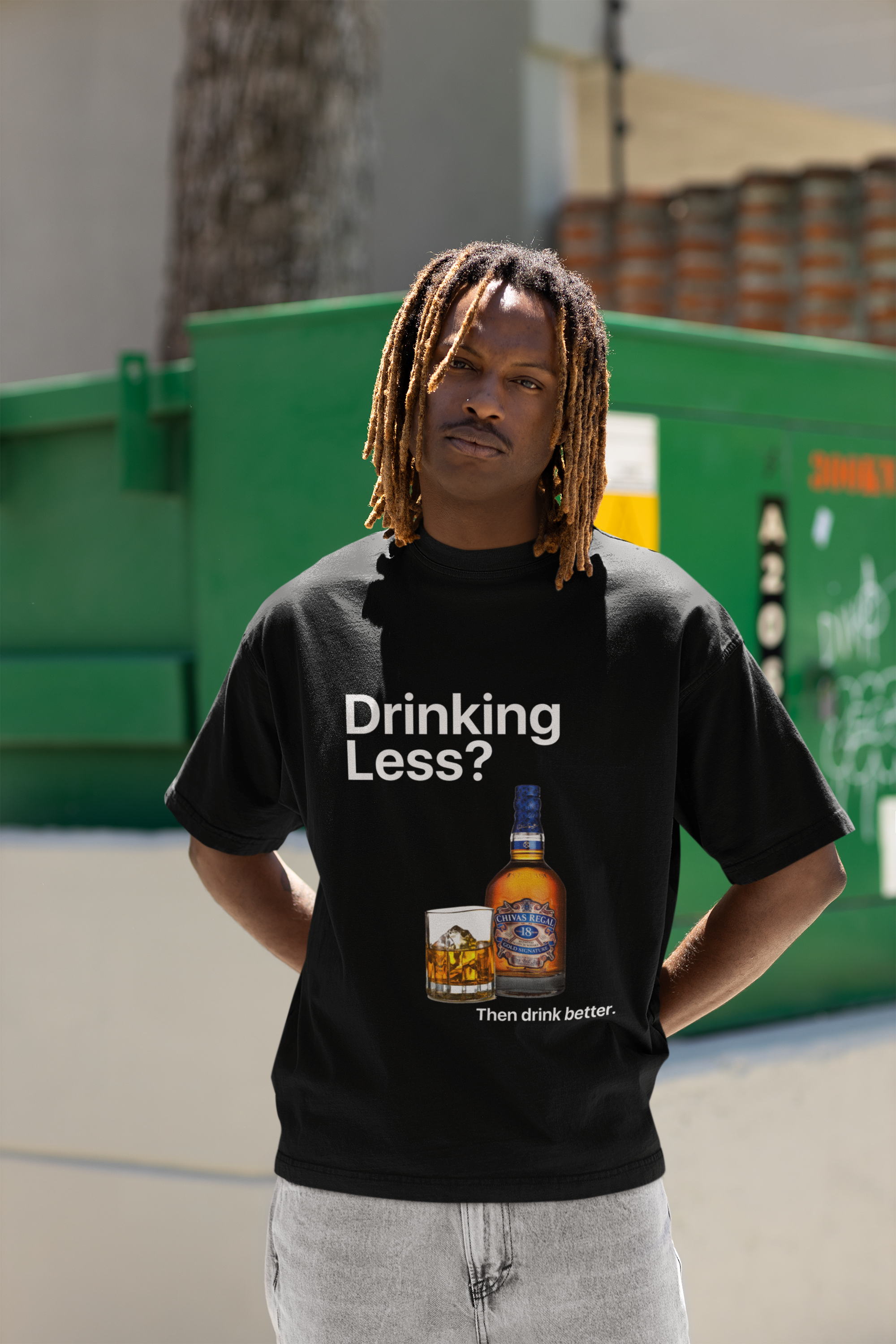 GIU - Drinking Less - B/W Tshirt