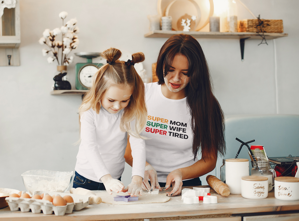 GIU - Super Mom - White Tshirt