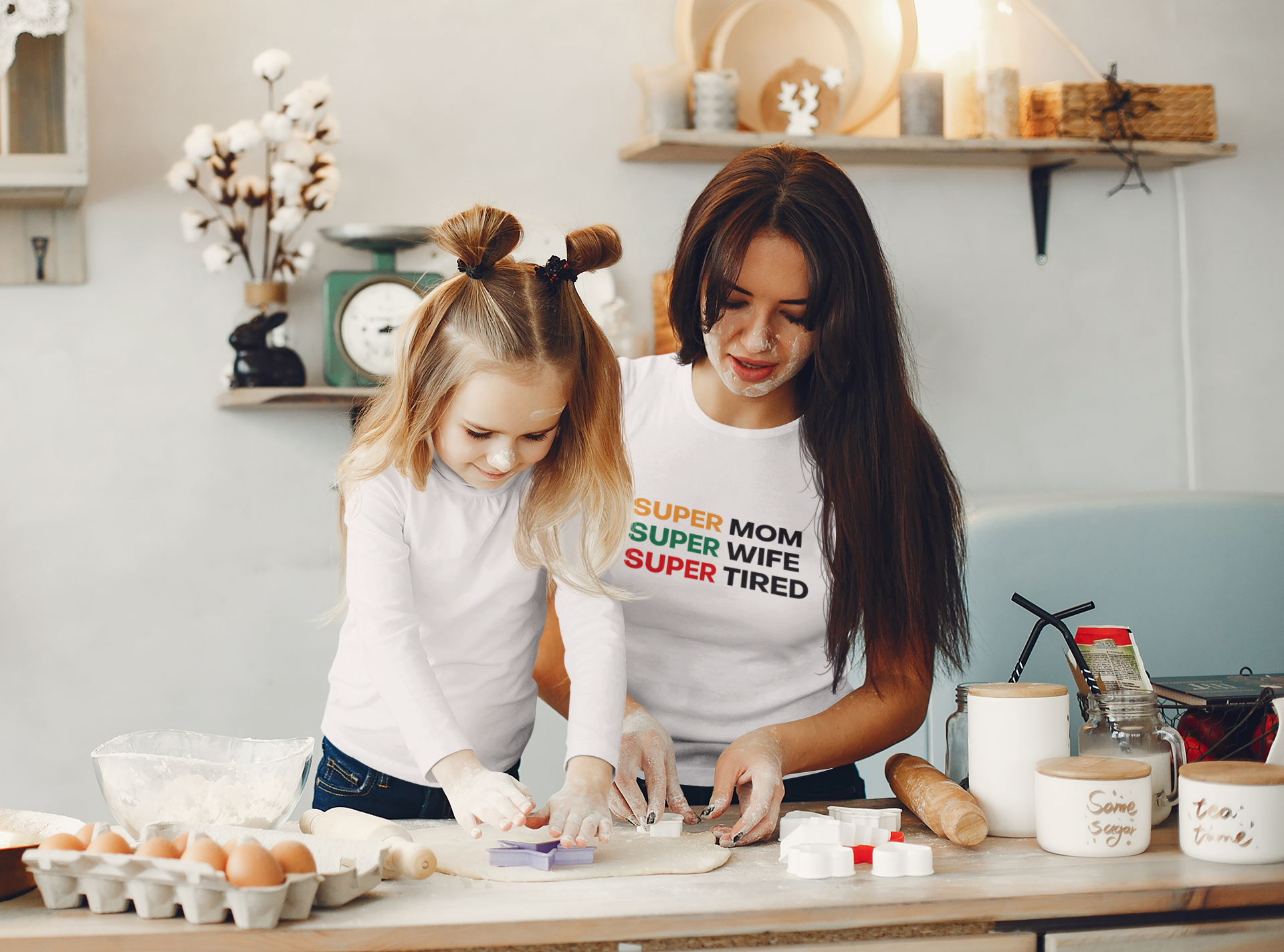 GIU - Super Mom - White Tshirt