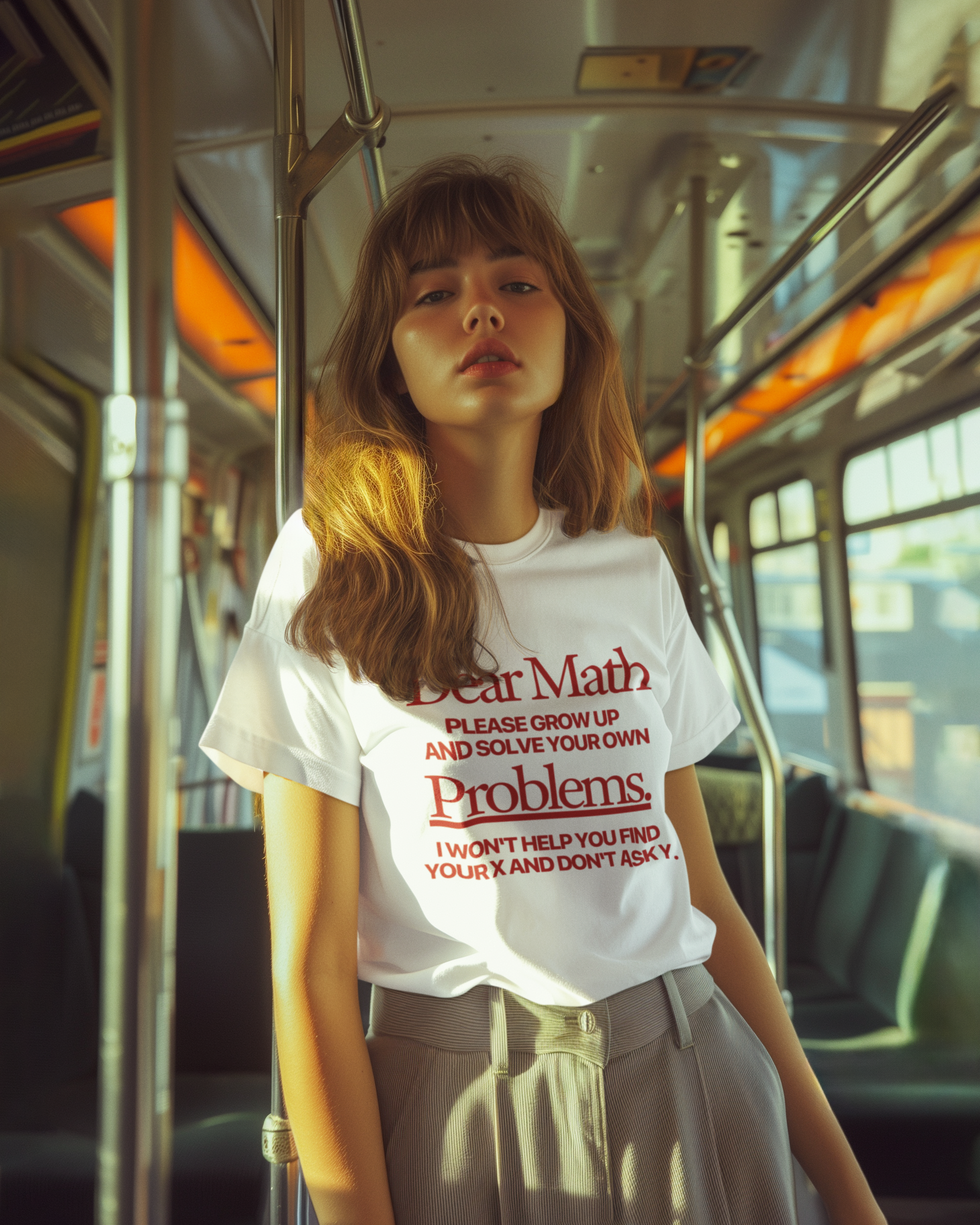 GIU - Dear Math - White Tshirt