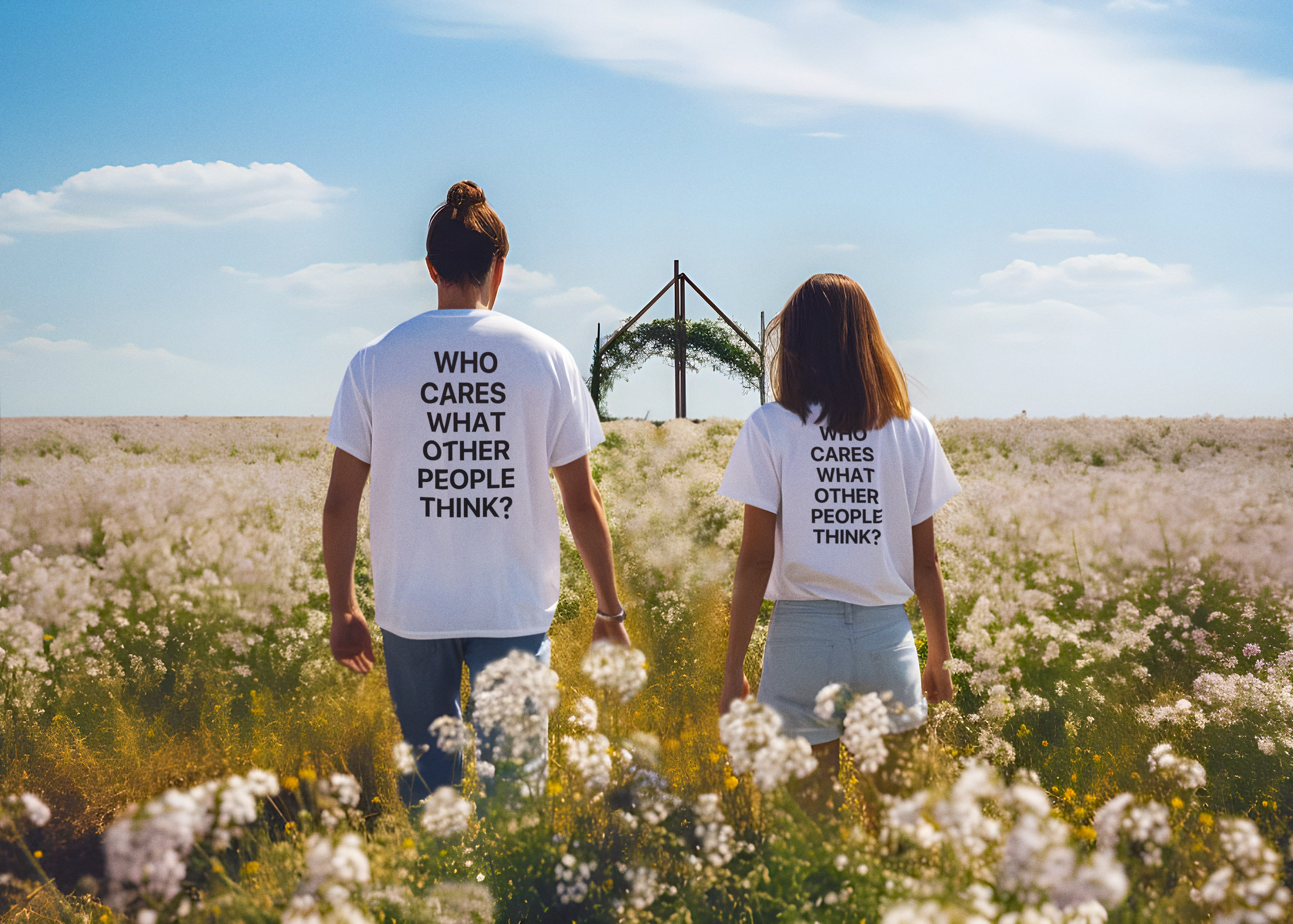 GIU - Who Cares - White Tshirt