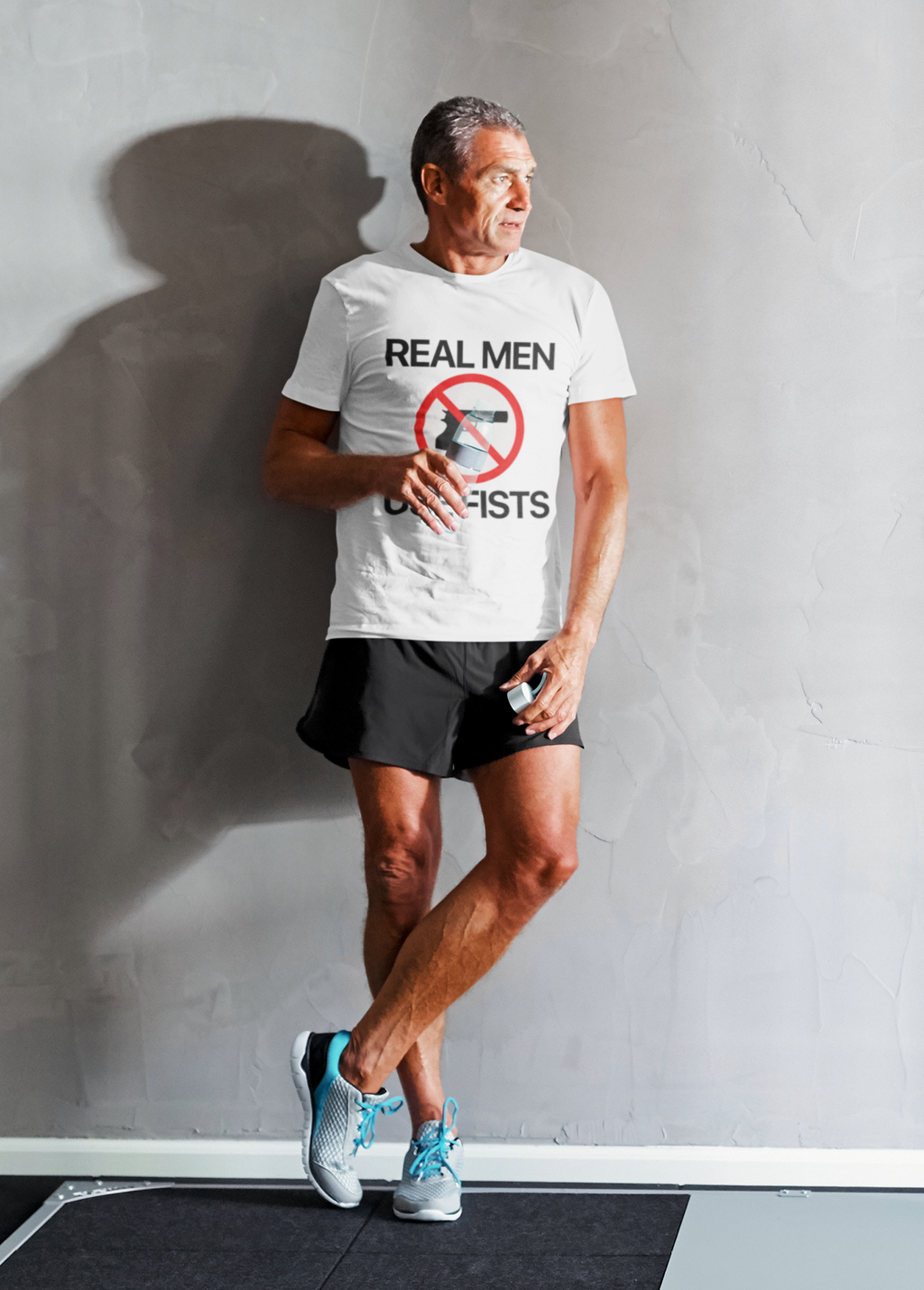 GIU - Real Men Use Fist - White Tshirt