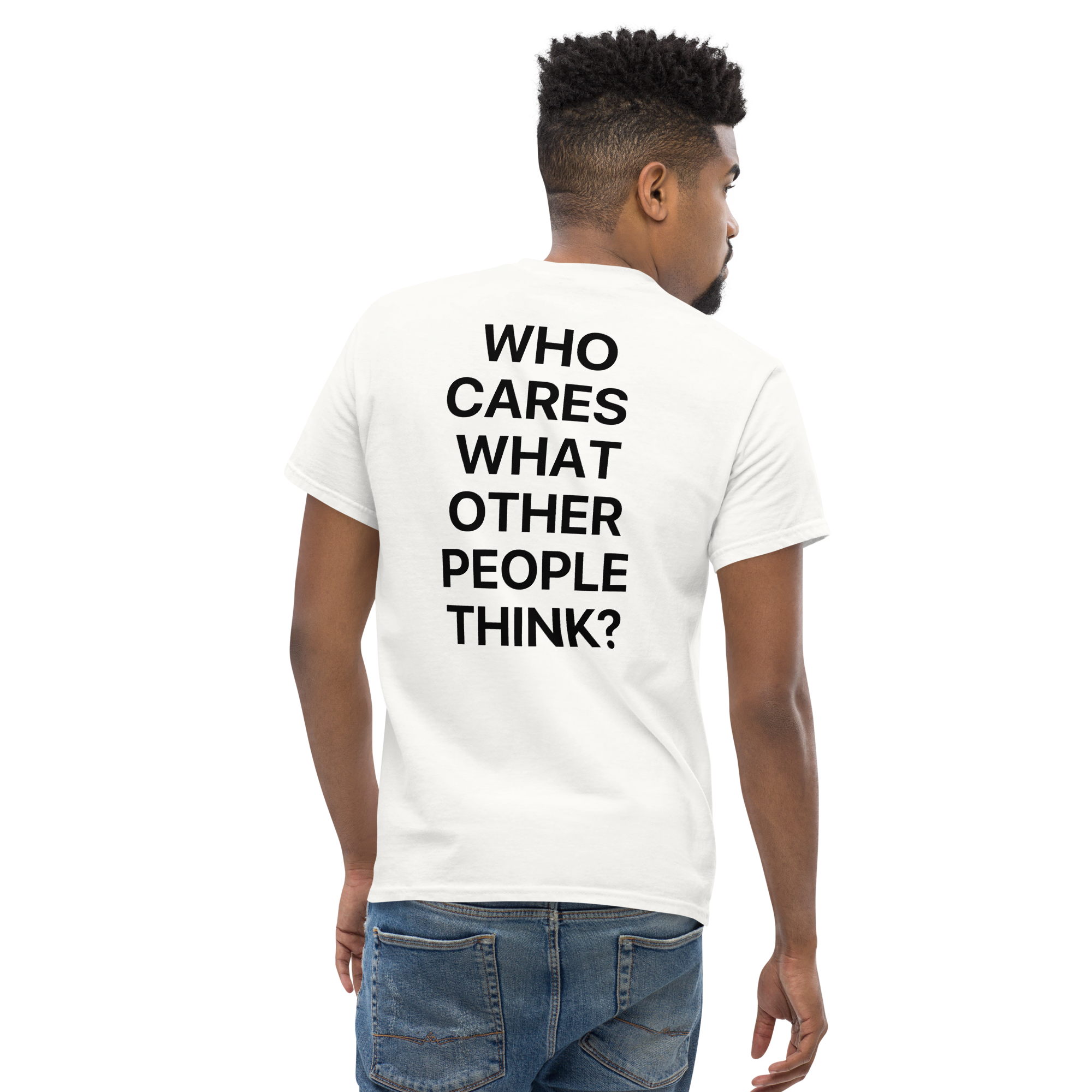 GIU - Who Cares - White Tshirt